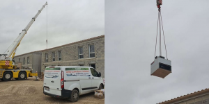 Chantier de construction à Montendre